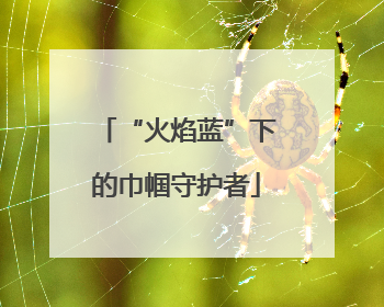“火焰蓝”下的巾帼守护者
