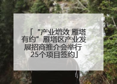“产业增效 雁塔有约”雁塔区产业发展招商推介会举行 25个项目签约