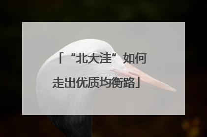 “北大洼”如何走出优质均衡路