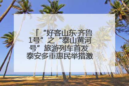 “好客山东·齐鲁1号”之“泰山黄河号”旅游列车首发 泰安多重惠民举措激活文旅消费新动能