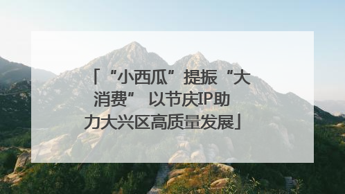 “小西瓜”提振“大消费” 以节庆IP助力大兴区高质量发展