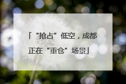 “抢占”低空，成都正在“重仓”场景