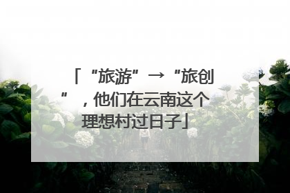 “旅游”→“旅创”，他们在云南这个理想村过日子