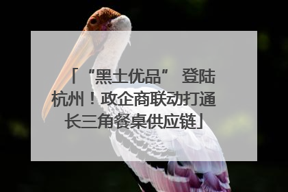 “黑土优品” 登陆杭州！政企商联动打通长三角餐桌供应链