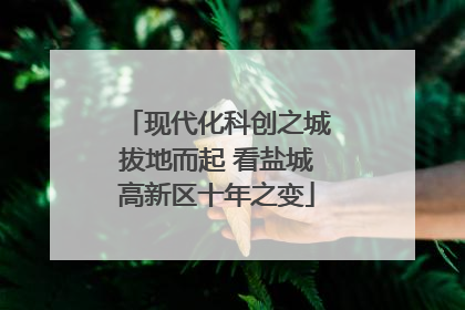 现代化科创之城拔地而起 看盐城高新区十年之变