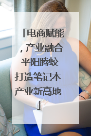 电商赋能，产业融合 平阳腾蛟打造笔记本产业新高地