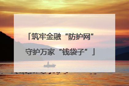 筑牢金融“防护网” 守护万家“钱袋子”