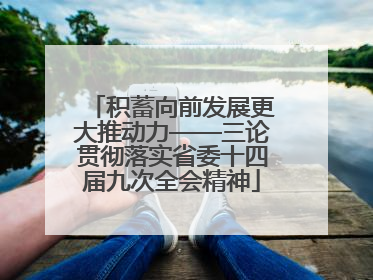 积蓄向前发展更大推动力——三论贯彻落实省委十四届九次全会精神