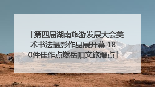 第四届湖南旅游发展大会美术书法摄影作品展开幕 180件佳作点燃岳阳文旅爆点