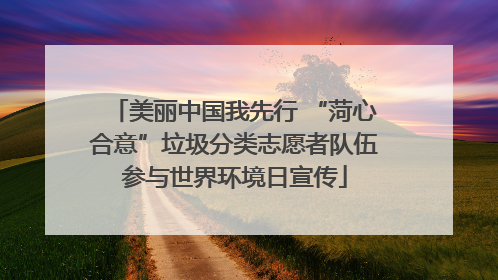 美丽中国我先行 “菏心合意”垃圾分类志愿者队伍参与世界环境日宣传