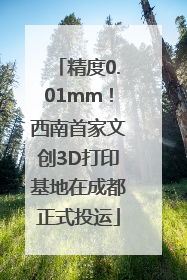 精度0.01mm！西南首家文创3D打印基地在成都正式投运
