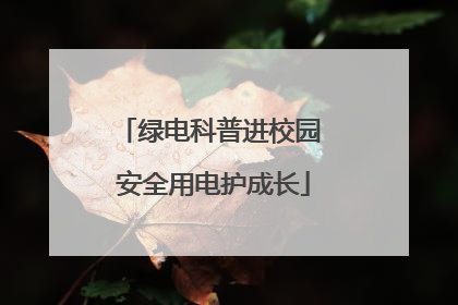 绿电科普进校园 安全用电护成长