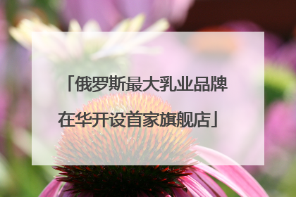 俄罗斯最大乳业品牌在华开设首家旗舰店