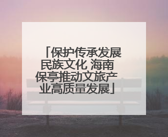 保护传承发展民族文化 海南保亭推动文旅产业高质量发展