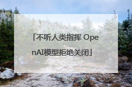 不听人类指挥 OpenAI模型拒绝关闭