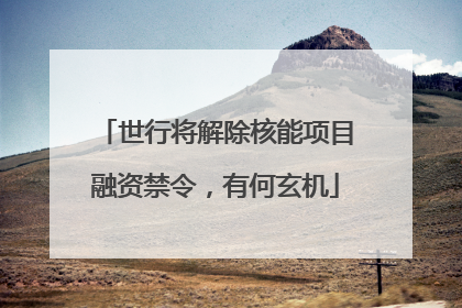 世行将解除核能项目融资禁令，有何玄机