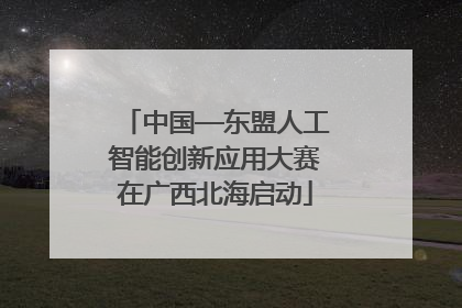 中国—东盟人工智能创新应用大赛在广西北海启动