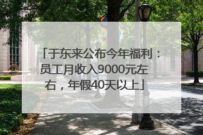 于东来公布今年福利：员工月收入9000元左右，年假40天以上