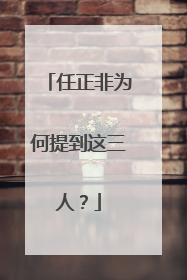 任正非为何提到这三人？