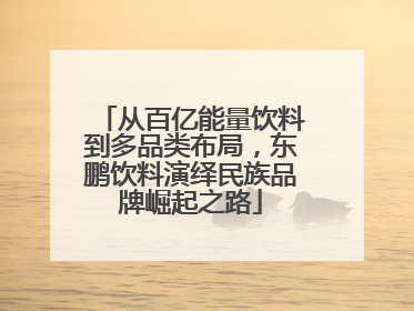 从百亿能量饮料到多品类布局，东鹏饮料演绎民族品牌崛起之路