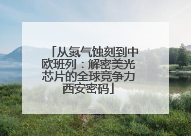 从氮气蚀刻到中欧班列：解密美光芯片的全球竞争力西安密码