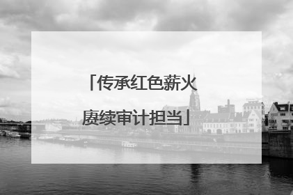 传承红色薪火 赓续审计担当