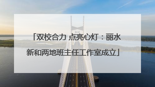 双校合力 点亮心灯：丽水新和两地班主任工作室成立