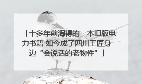 十多年前淘得的一本旧版电力书籍 如今成了四川工匠身边“会说话的老物件”