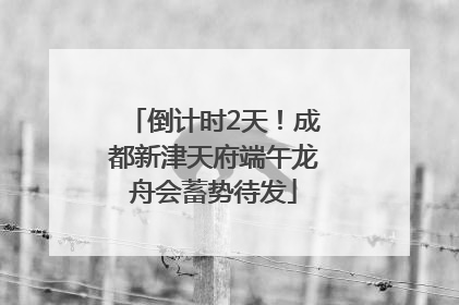 倒计时2天！成都新津天府端午龙舟会蓄势待发