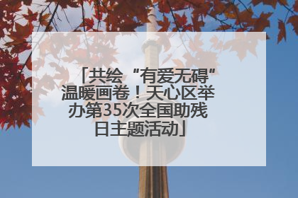 共绘“有爱无碍”温暖画卷！天心区举办第35次全国助残日主题活动