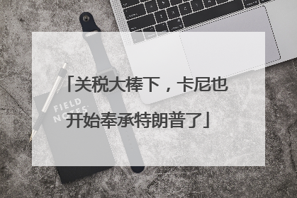 关税大棒下，卡尼也开始奉承特朗普了
