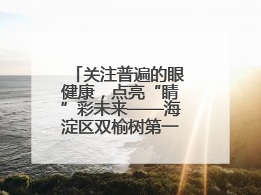 关注普遍的眼健康，点亮“睛”彩未来——海淀区双榆树第一小学全国爱眼日宣传教育活动
