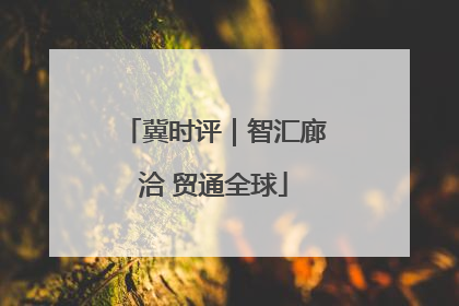 冀时评｜智汇廊洽 贸通全球