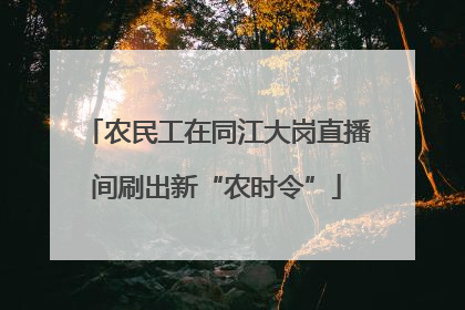 农民工在同江大岗直播间刷出新“农时令”