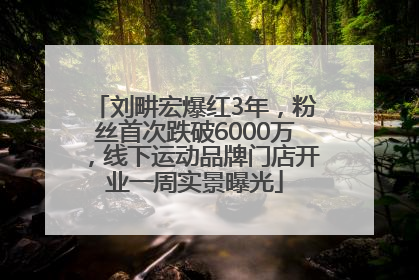 刘畊宏爆红3年，粉丝首次跌破6000万，线下运动品牌门店开业一周实景曝光