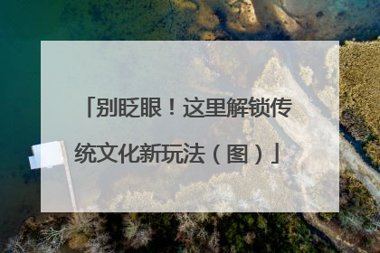 别眨眼！这里解锁传统文化新玩法（图）