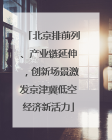 北京排前列、产业链延伸，创新场景激发京津冀低空经济新活力