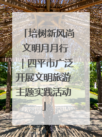 培树新风尚 文明月月行｜四平市广泛开展文明旅游主题实践活动
