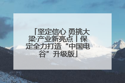 坚定信心 勇挑大梁·产业新亮点丨保定全力打造“中国电谷”升级版