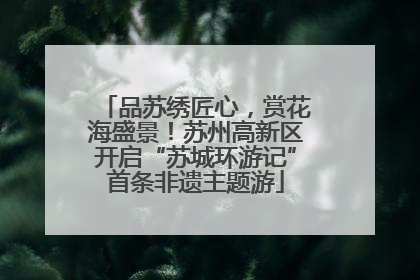 品苏绣匠心，赏花海盛景！苏州高新区开启“苏城环游记”首条非遗主题游