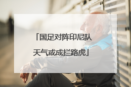 国足对阵印尼队 天气或成拦路虎