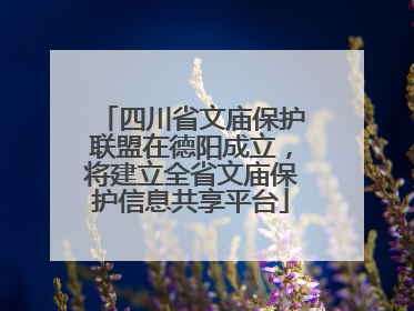 四川省文庙保护联盟在德阳成立，将建立全省文庙保护信息共享平台