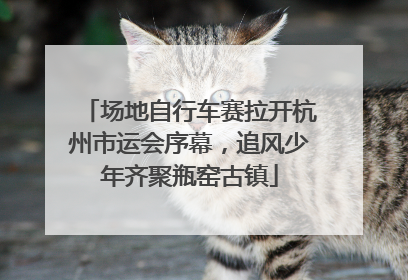 场地自行车赛拉开杭州市运会序幕，追风少年齐聚瓶窑古镇