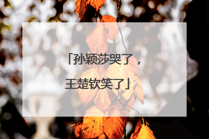孙颖莎哭了，王楚钦笑了