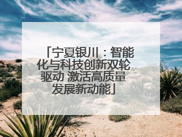 宁夏银川：智能化与科技创新双轮驱动 激活高质量发展新动能