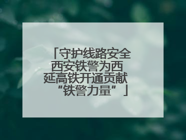 守护线路安全 西安铁警为西延高铁开通贡献“铁警力量”