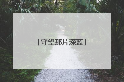守望那片深蓝