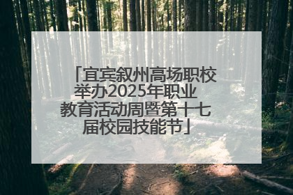 宜宾叙州高场职校举办2025年职业教育活动周暨第十七届校园技能节