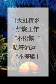 大虹桥乡：禁烧工作“不松懈“ 秸秆清运“不停歇
