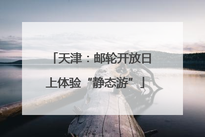 天津：邮轮开放日上体验“静态游”